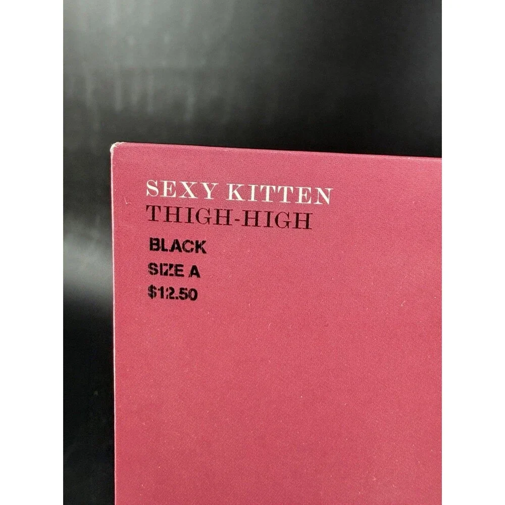 Victoria's Secret Sexy Kitten Black Thigh-High Size A Sexy Little Things